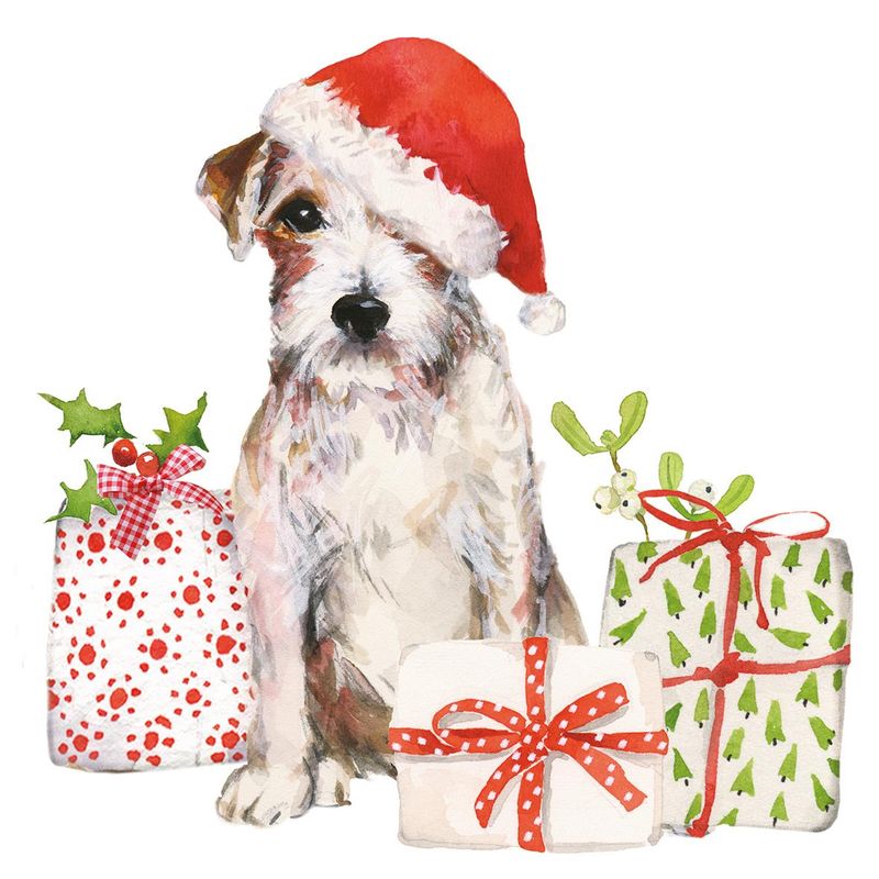 Middagsservietter Christmas Pup fra PPD