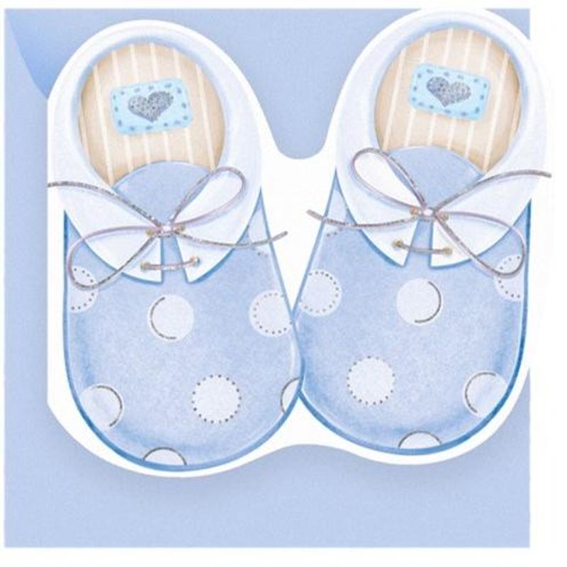 Nyfødtkort S Baby Shoes Boy Legami