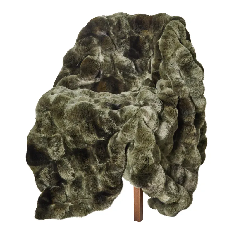 Pledd Misty 120 x 180 cm - Forest Skinnwille