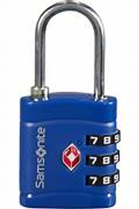 Kodelås med TSA fra Samsonite, blå