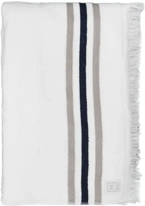 Halvor Bakke, Mølen strandhåndkle 100x180 Optical white