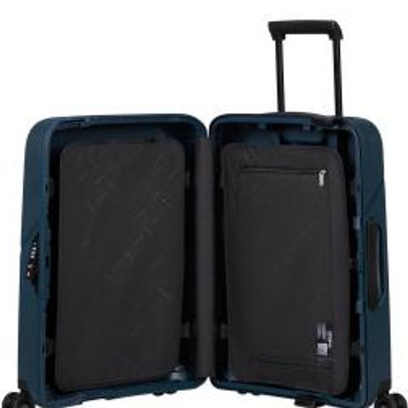 Samsonite Magnum ECO hard stor koffert 75 cm 4 hjul Navy