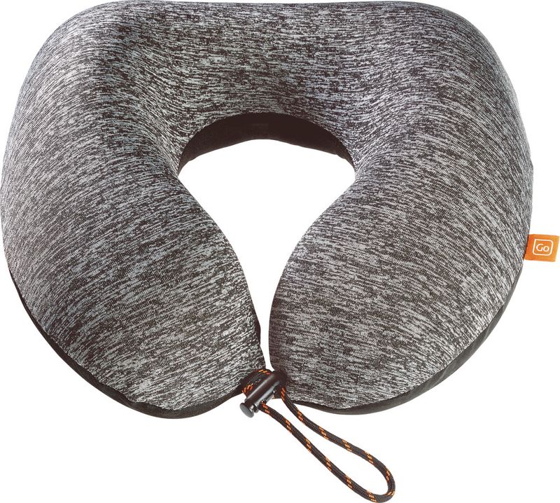 Nakkepute Memory Foam Zzz m. oransje tag - Go Travel