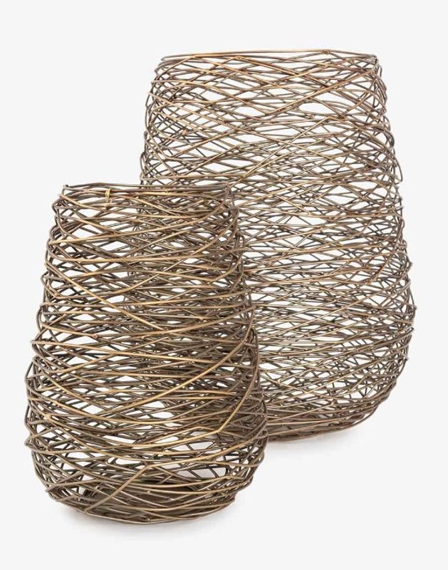 Halvor Bakke Nest Lyslykt Metalltråd, stor