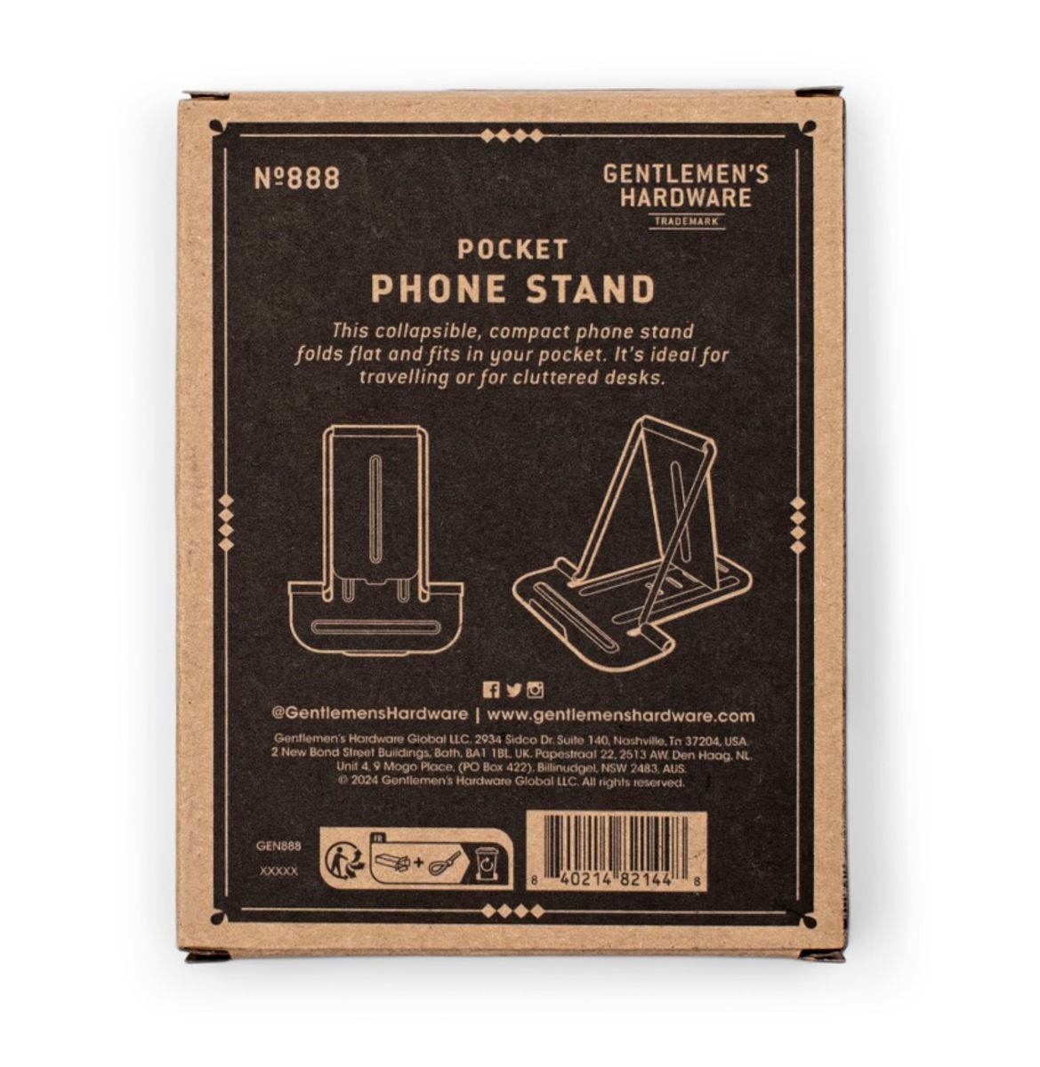 Kompakt telefonstativ Gentlemen’s Hardware