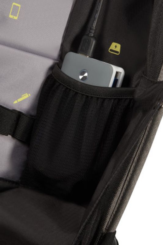 Samsonite Securipak PC-ryggsekk Tyverisikret 17L, grå