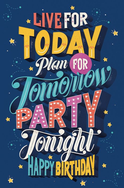 Bursdagskort L Party Tonight Legami