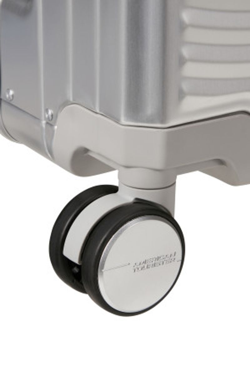 American Tourister Soundbox Alu Spinner 55 cm – Silver