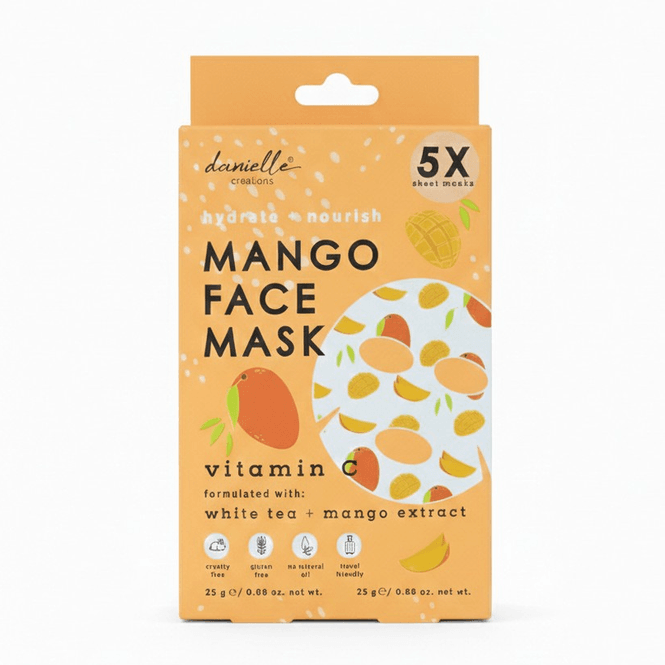 Hovedbilde Mango Vitamin C Sheet Mask – 5 pk
