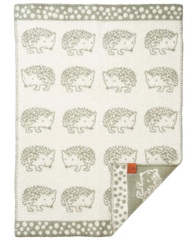 Pledd i lammeull Hedgehog 65 x 90 cm fra Klippan