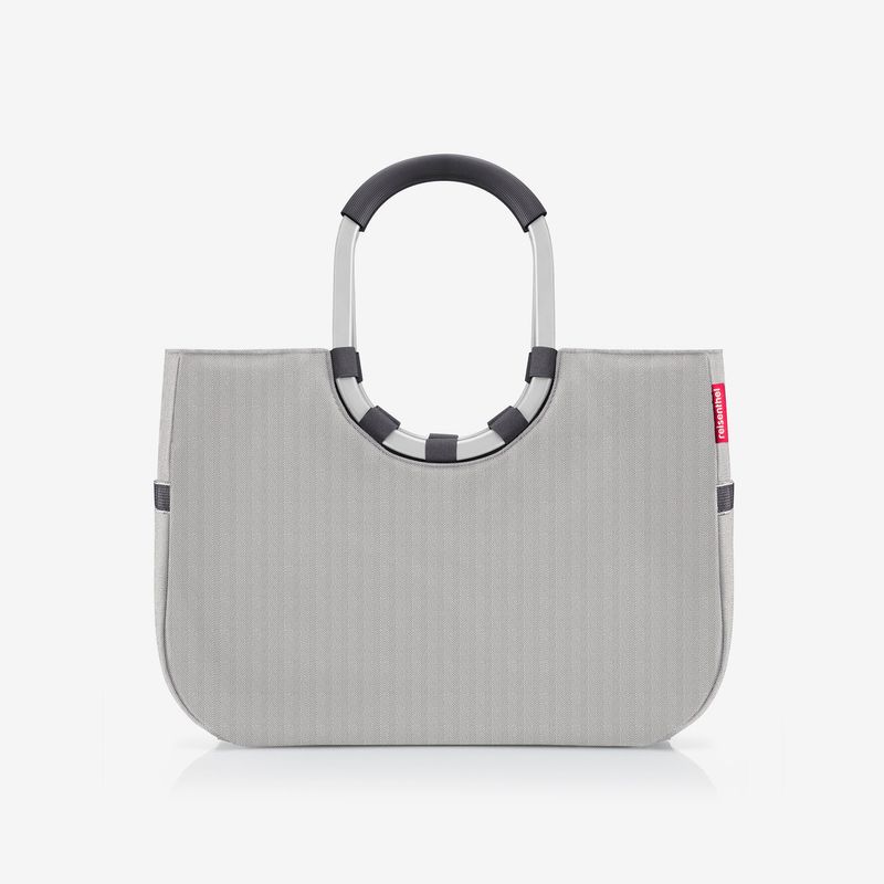 Veske Loopshopper L Herringbone Grey - Reisenthel