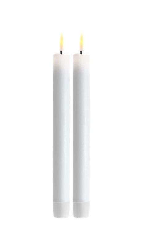 Stearinlys LED Hvit 2 pk - 24 cm