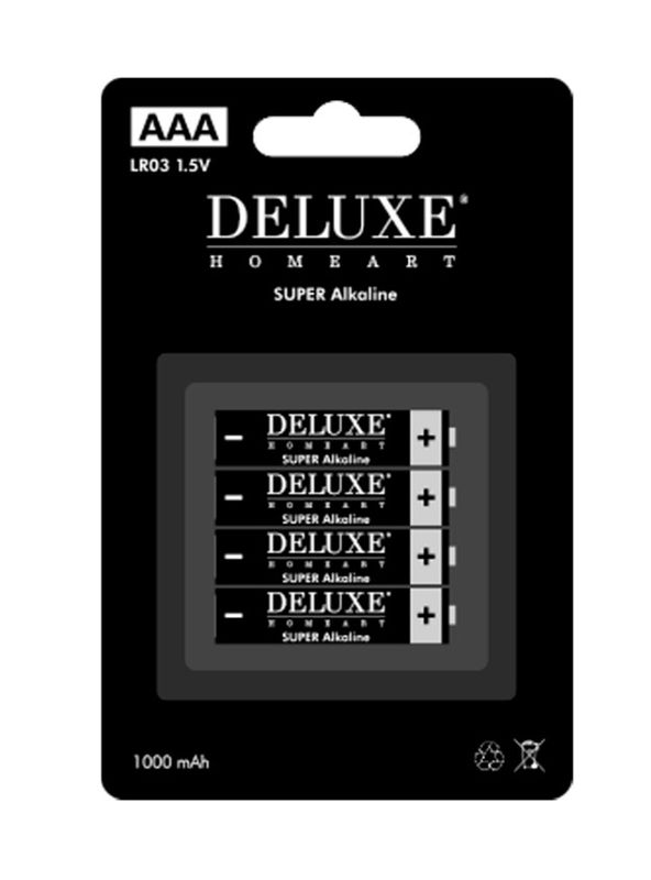 Deluxe Homeart Batteri AAA 4stk