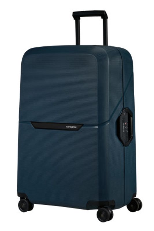 Samsonite Magnum ECO hard stor koffert 75 cm 4 hjul Navy