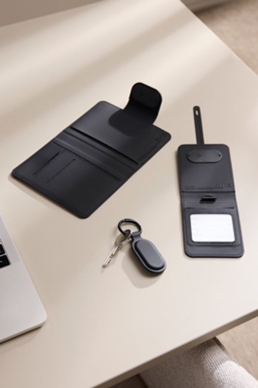 VINGA Baltimore RCS nøkkelbrikke med Finder Dual – sort (iOS & Android)