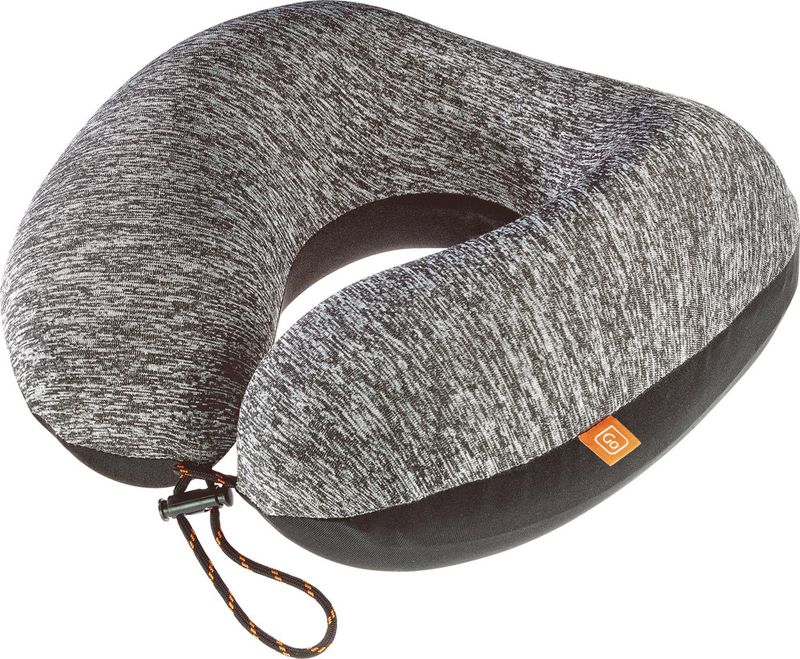 Nakkepute Memory Foam Zzz m. oransje tag - Go Travel