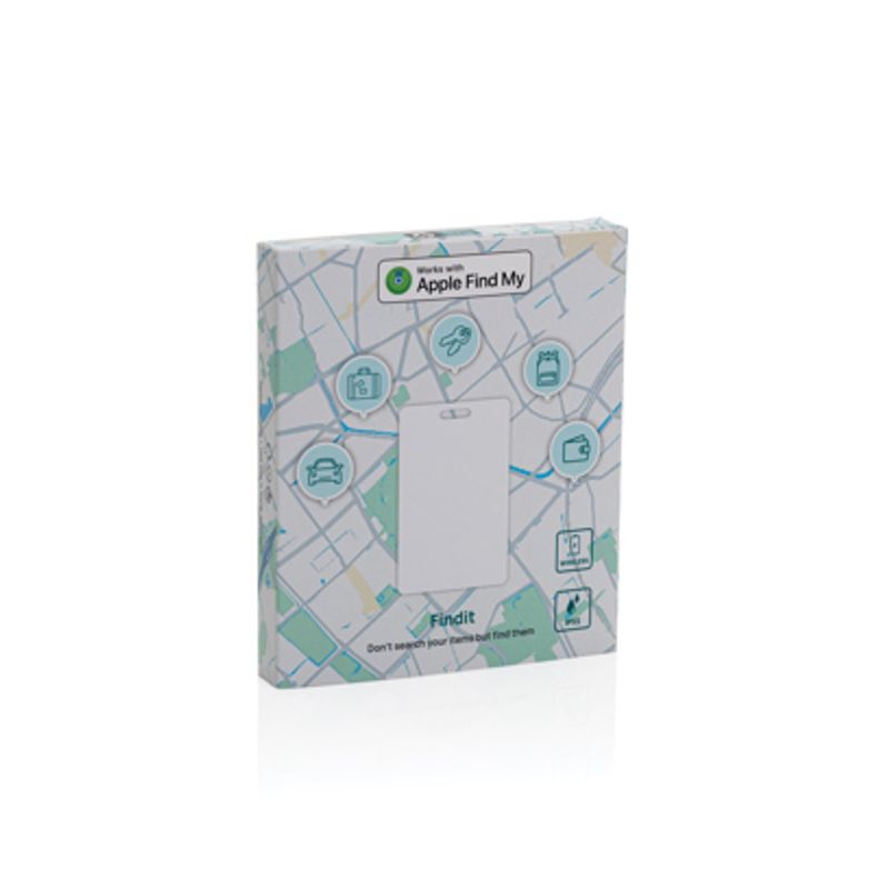 Findit RCS rPlast ultratynt sporingskort – oppladbart (Find My)