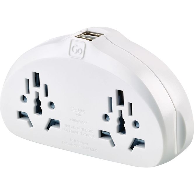 Hovedbilde Adapter DUO til Austraila og Kina fra Go Travel
