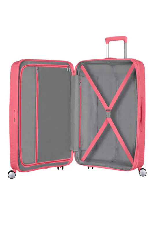 Koffert utvidbar 71-81L og 4 hjul Soundbox 