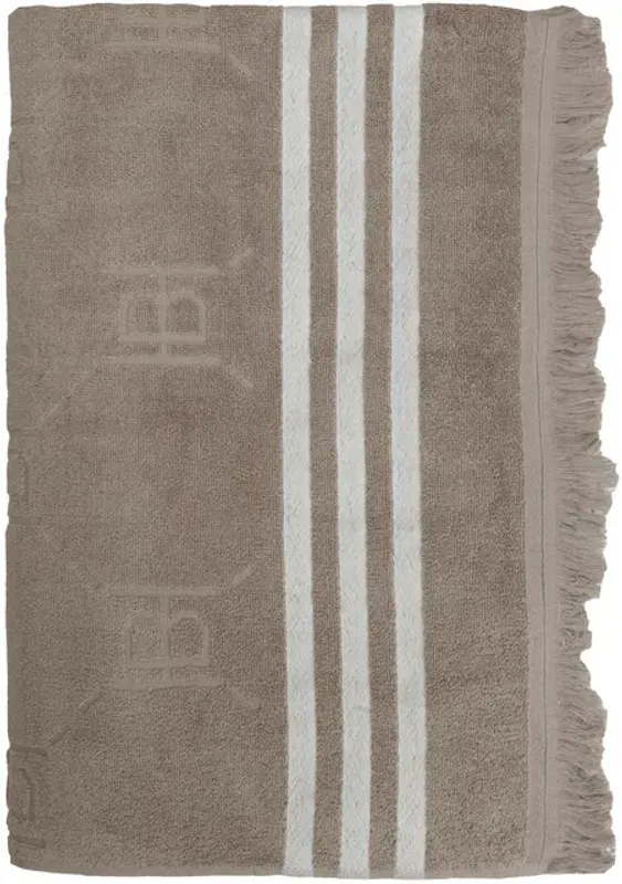 Halvor Bakke, Mølen strandhåndkle 100x180 Beige / Pure cashmere