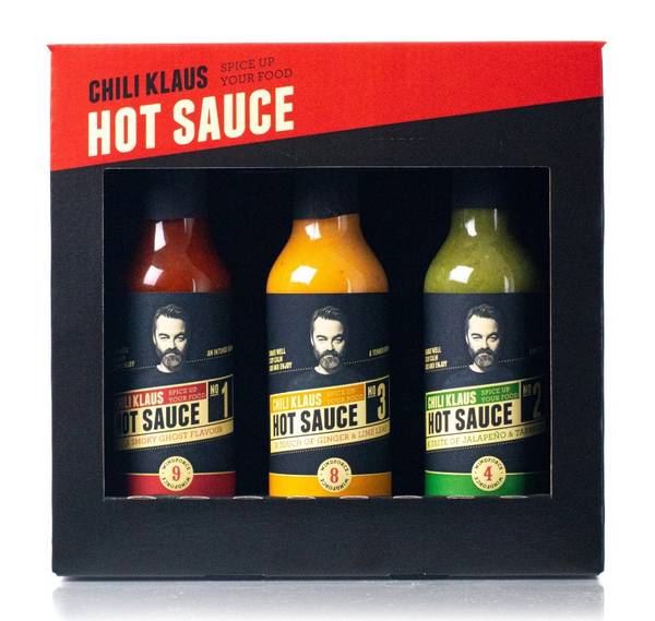Bilde av Chili Klaus Classic Hot Sauce 3 PK