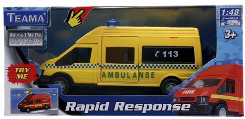 Lekebil Ambulanse m/lyd og lys 20 cm