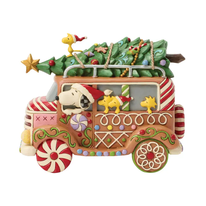 Hovedbilde Snoopy Gingerbread Joyride – Jim Shore Figur