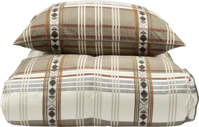 Hovedbilde Halvor Bakke Matterhorn sengesett Dobbeldyne 200x220 - Beige/Pure cashmere