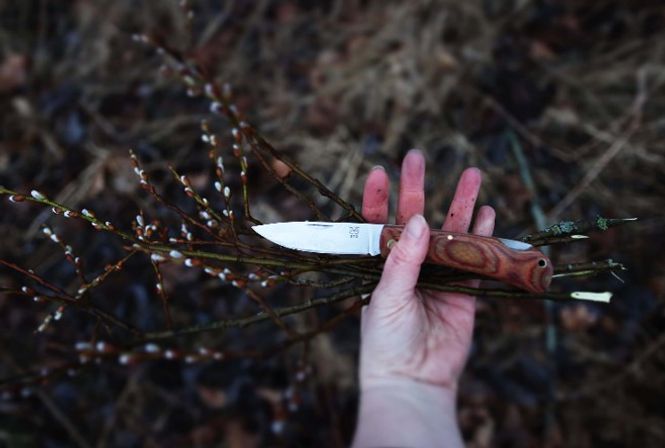 Hovedbilde Øyo Marka Foldekniv – kompakt lommekniv med lærslire