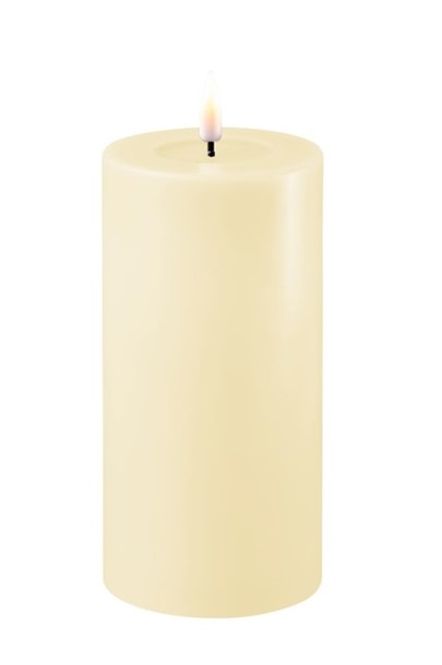 Hovedbilde Deluxe Homeart Cream Kubbelys 7,5 x 15 cm