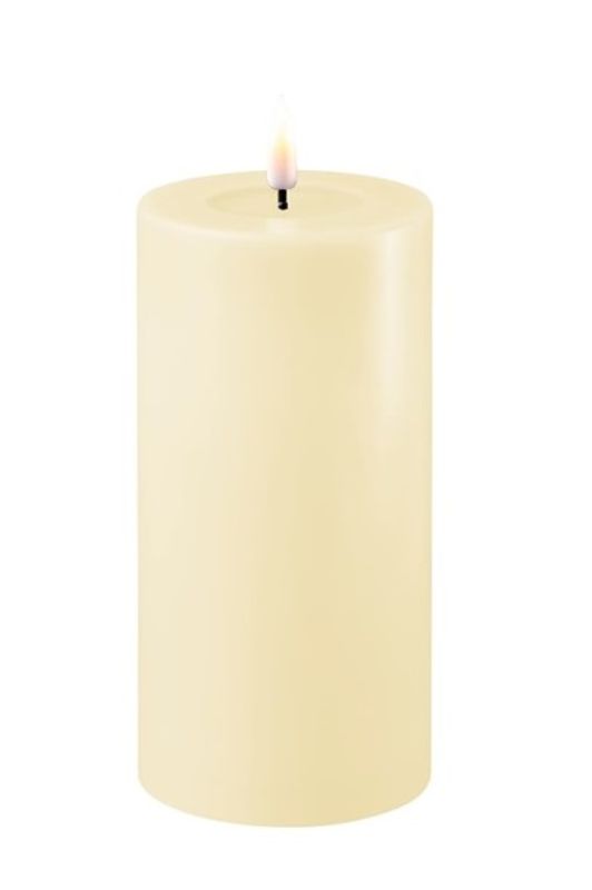 Deluxe Homeart Cream Kubbelys 7,5 x 15 cm