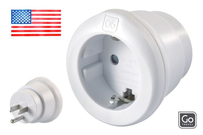 Hovedbilde Adapter (Type B)  til USA  & Canada m. fler fra Go Travel