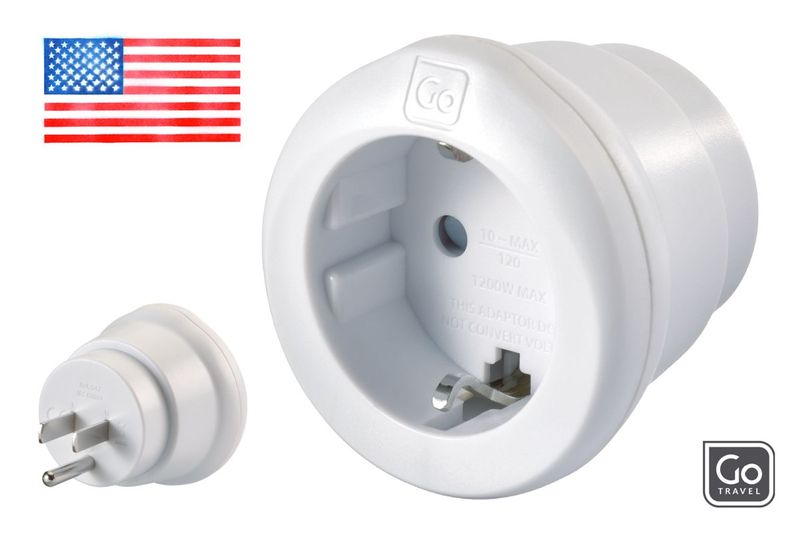 Adapter (Type B)  til USA  & Canada m. fler fra Go Travel