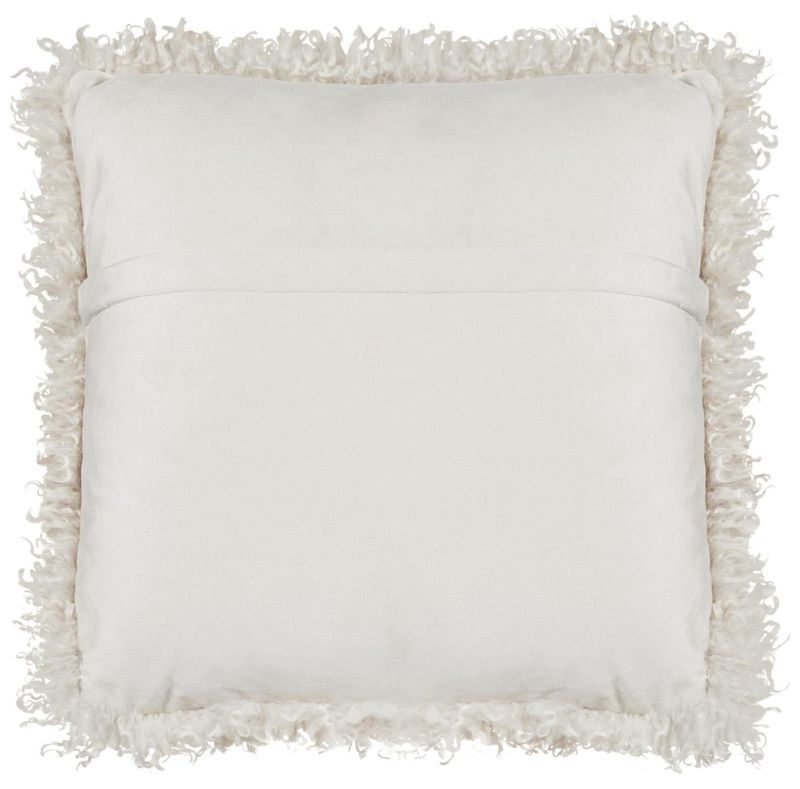 Pute med fyll Wooly 45x45 cm, lys beige - Skinnwille
