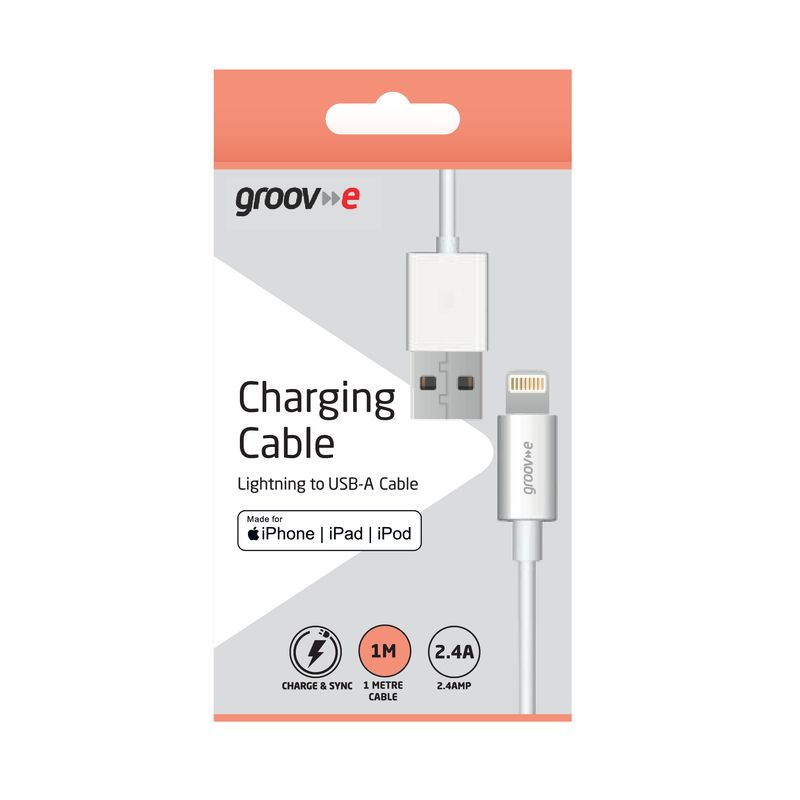 Groove Ladekabel Lightning til USB-A 1m