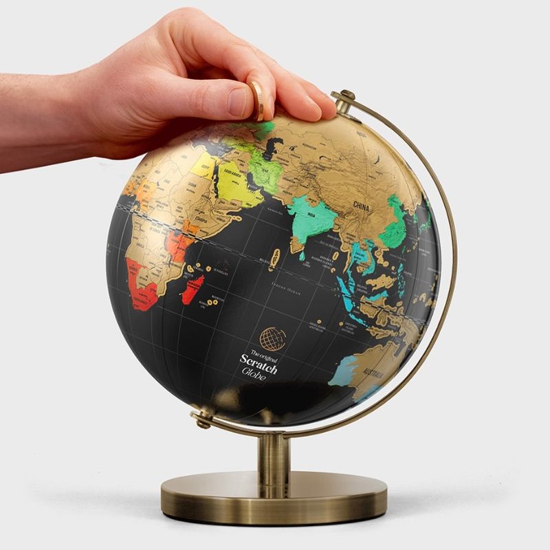 Scratch Globe Large skrapeglobus 20 cm fra Luckies of London