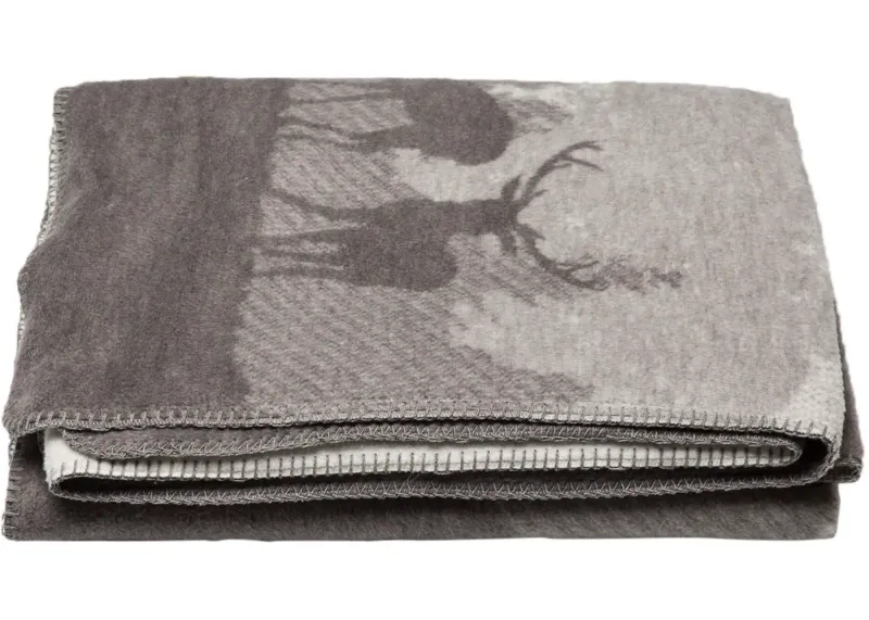 Savona Pledd Hjortepar 150x200 cm, brun fra DF