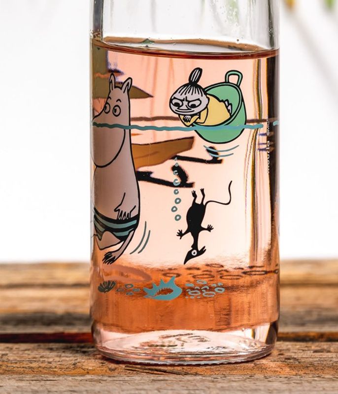 Mummi Glassflaske 0,5L - i vannet