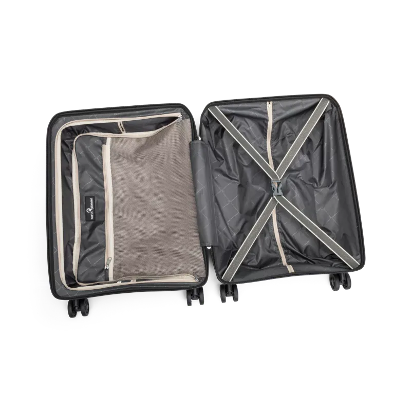 North Pioneer PRG Kabinkoffert, 4 hjul, 55 cm, 38L, Champagne