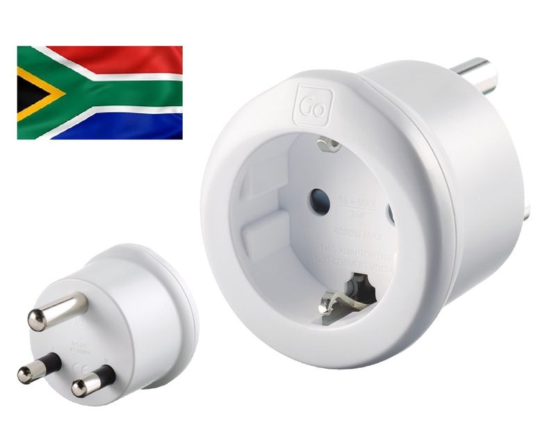 Adapter (Type M)  til Sør-Afrika fra Go Travel