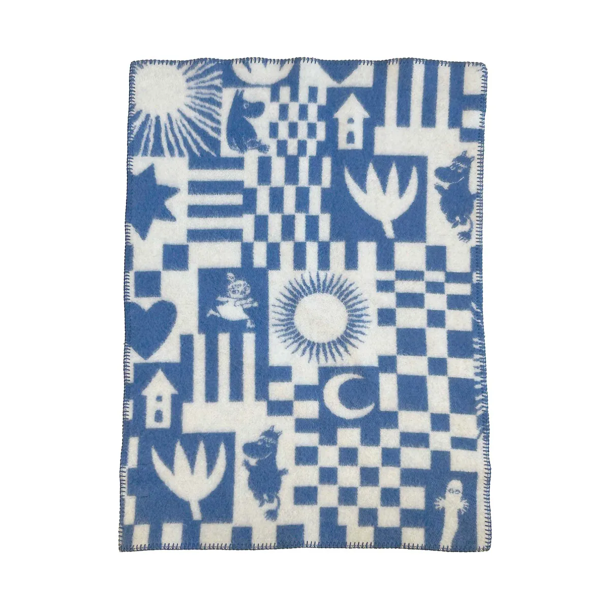 Pledd i lammeull Mummi Play 65 x 90 cm Klippan
