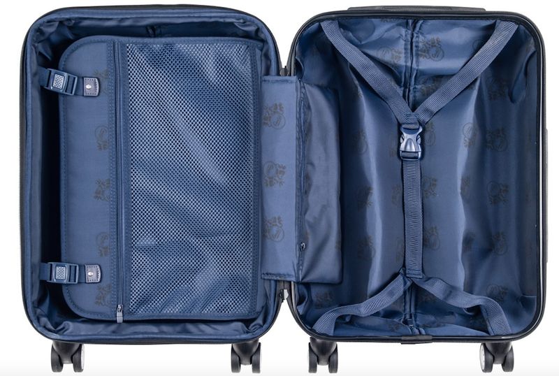 Koffert utvidbar 65-71 liter og 4 doble hjul