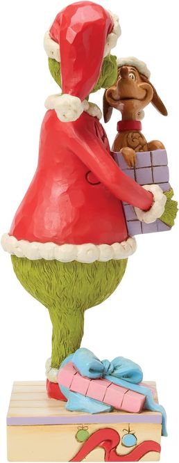 Hovedbilde Grinchen Julefigur - Max ut av gaven 24 cm