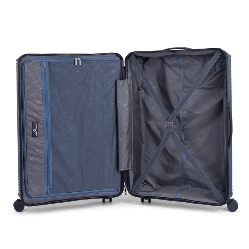 North Pioneer PRG Koffert Medium, 4 hjul, 68 cm, 70L, Navy