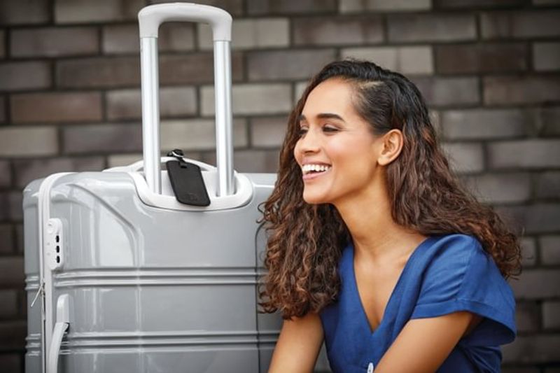 Go Travel Bagasjemerker PU-skinn 2-pk, sort