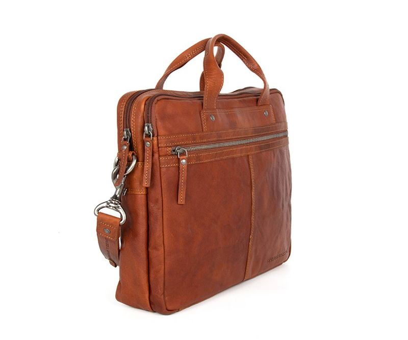 Spikes & Sparrow PC-veske 15.6'' Skinn Sort