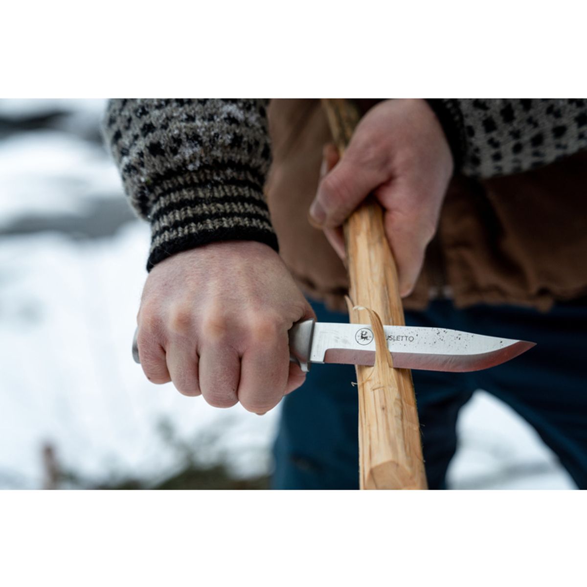 Brusletto Kniv Bamsen Masur Steel