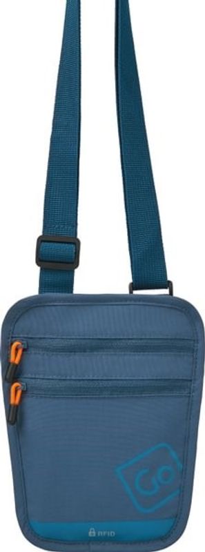 Nakkepose for pass RFID (Passport Pouch), Blueberry fra Go Travel