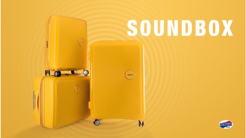 Kabinkoffert utvidbar 35,5-41L Soundbox American Tourister