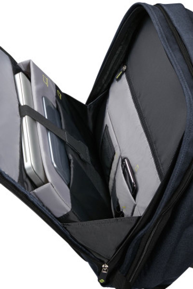 Samsonite Securipak PC-ryggsekk Tyverisikret 25,5L, blå